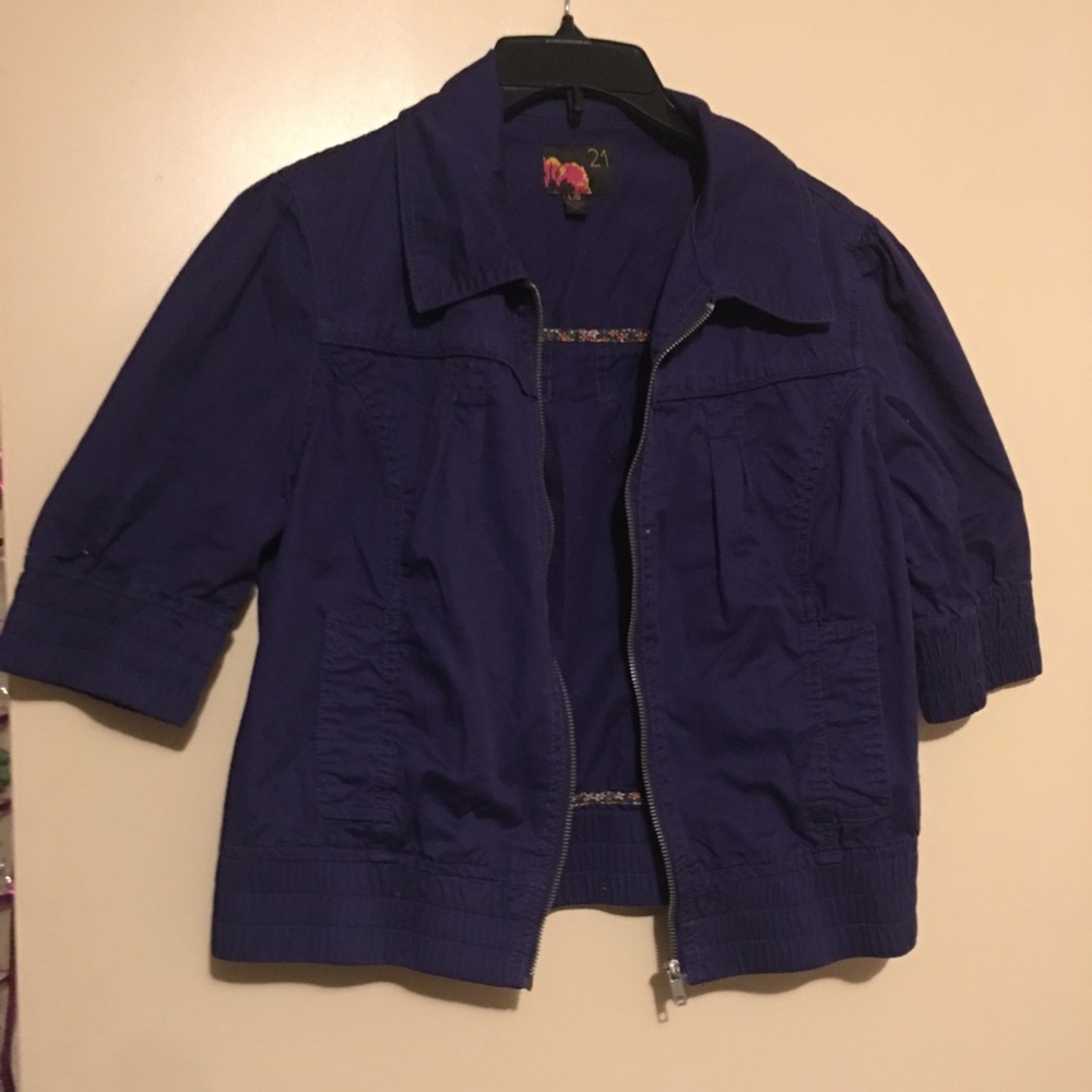 Purple zipup